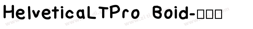 HeIveticaLTPro  Boid字体转换